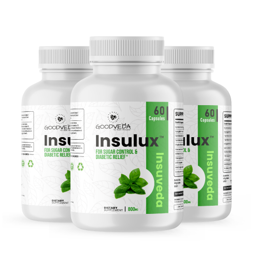 Insulux - Advanced Ayurvedic Formula for Blood Sugar Control. Best Results in Up to 80 Days
