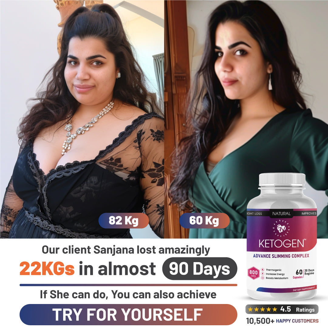 Ketogen Slimming Complex - Ayurvedic Weight Loss Supplement for Fat Burn & Metabolism Support