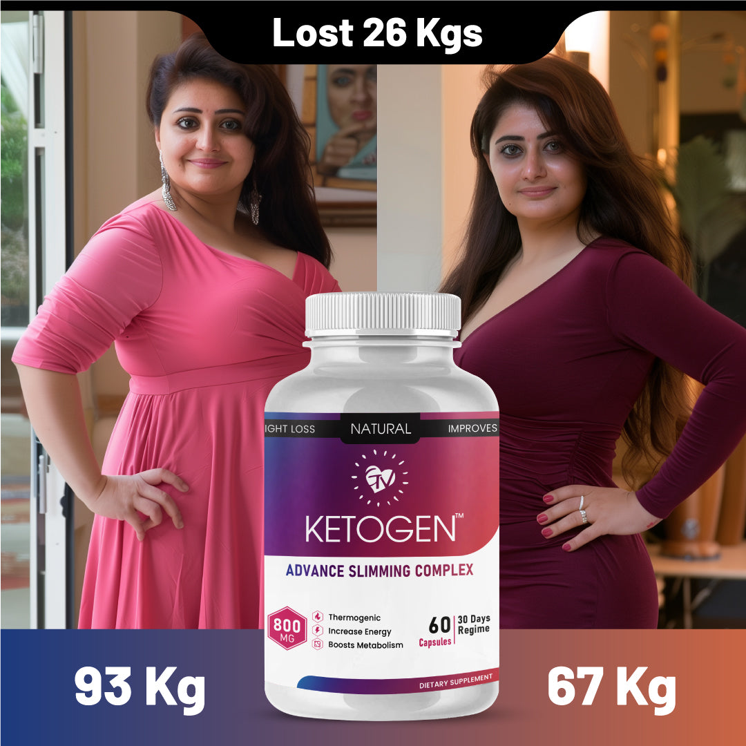 Ketogen Slimming Complex - Ayurvedic Weight Loss Supplement for Fat Burn & Metabolism Support