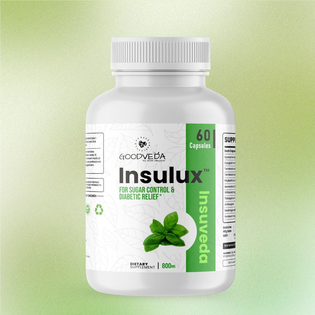 Insulux - Advanced Ayurvedic Formula for Blood Sugar Control. Best Results in Up to 80 Days