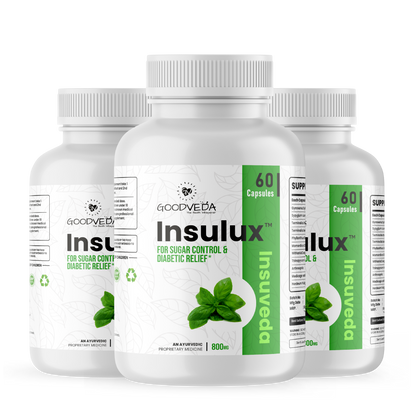 Insulux - Advanced Ayurvedic Formula for Blood Sugar Control. Best Results in Up to 80 Days