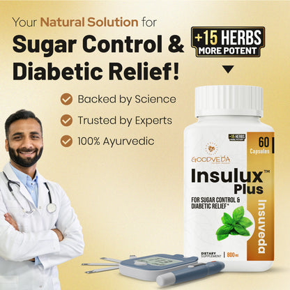 Insulux Plus | Renewed Ayurvedic Formula for Blood Sugar Control. Best Results in Up to 70 Days