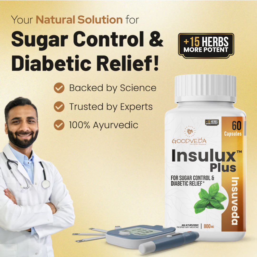 Insulux Plus | Renewed Ayurvedic Formula for Healthy Blood Sugar Support. Best Results in Up to 70 Days