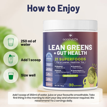 Goodveda Lean & Green – Your Path to Gut Health and a Leaner Body