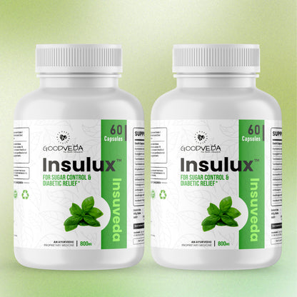 Insulux - Advanced Ayurvedic Formula for Blood Sugar Control. Best Results in Up to 80 Days