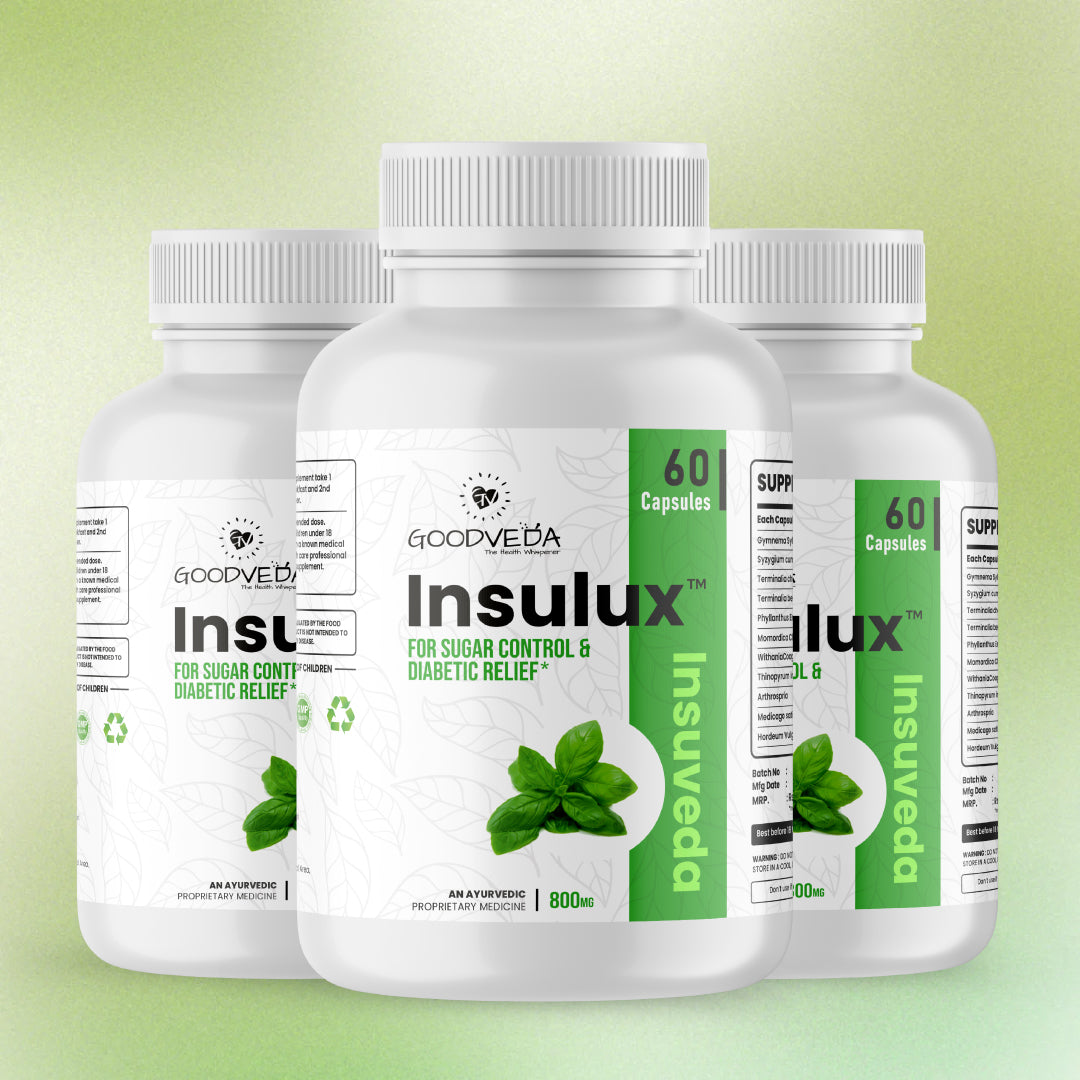 Insulux - Advanced Ayurvedic Formula for Blood Sugar Control. Best Results in Up to 80 Days
