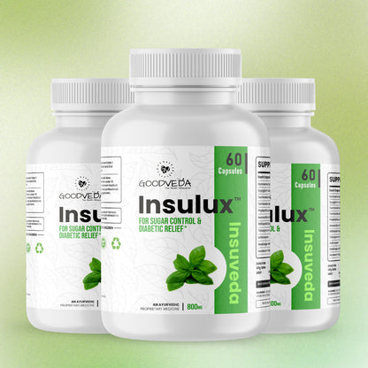 Insulux - Advanced Ayurvedic Formula for Blood Sugar Control. Best Results in Up to 80 Days