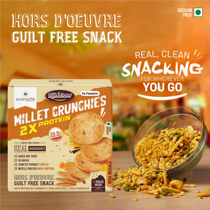 Millet Crunchies The Ultimate Healthy Snack for Diabetic Support, Weight Management, and Gut Health Mad Masala