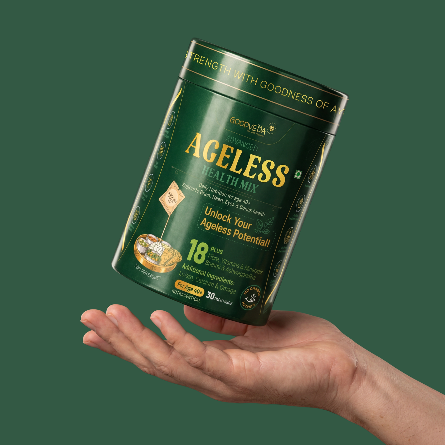 Goodveda Ageless Health Mix | Daily Wellness Multivitamin for 40+