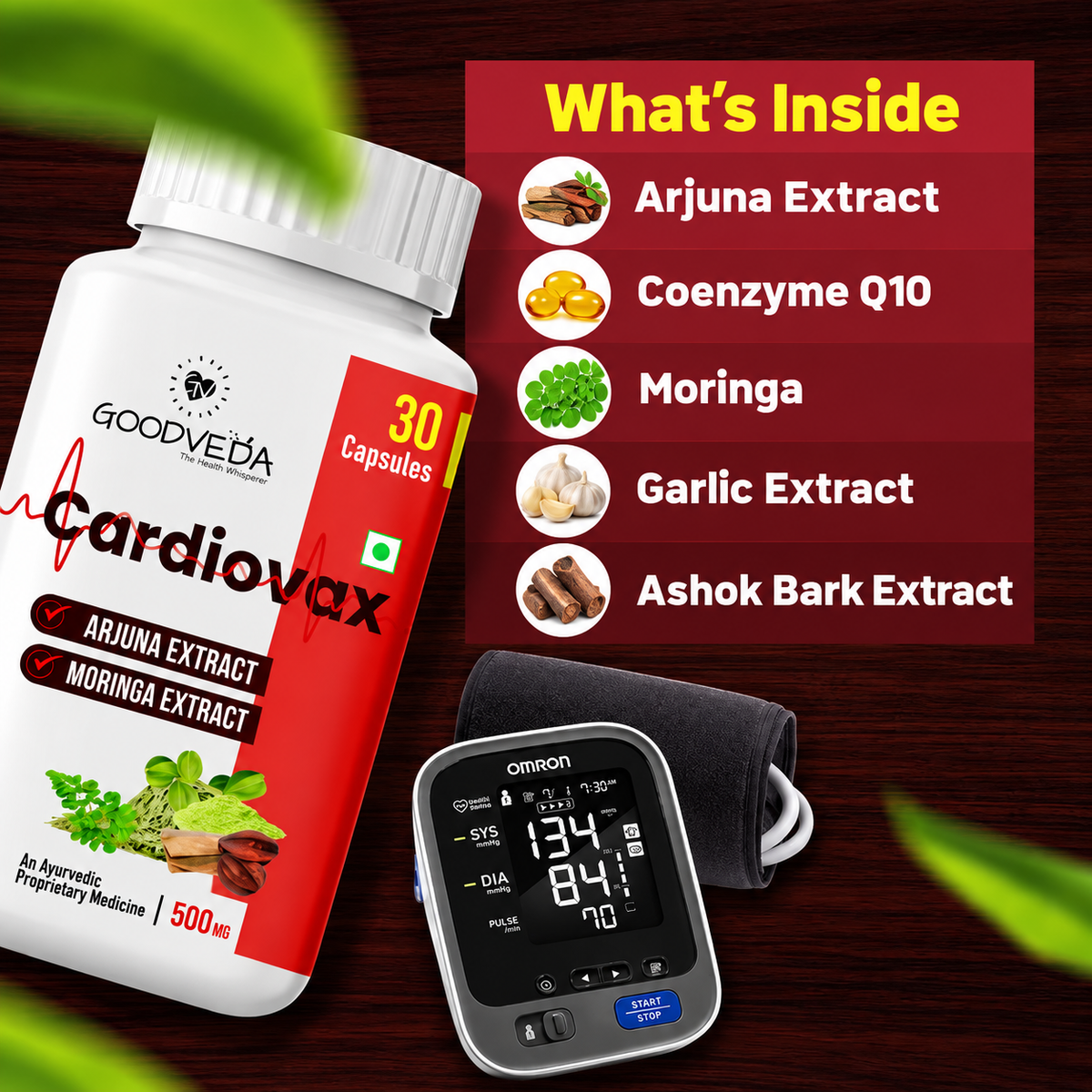 CardioVax #1 ayurvedic formula for promoting heart health. Best results in 50 days.