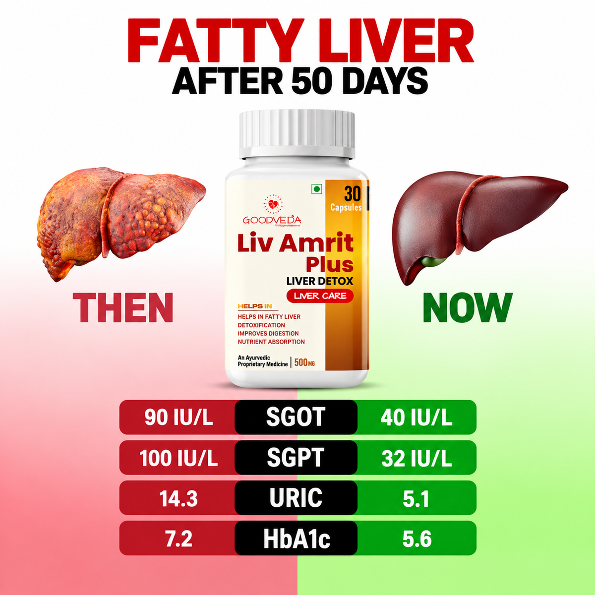 Liv Amrit Plus: Ultimate 9-in-1 Liver Detox Formula for Cleansing, Repair & Resilience