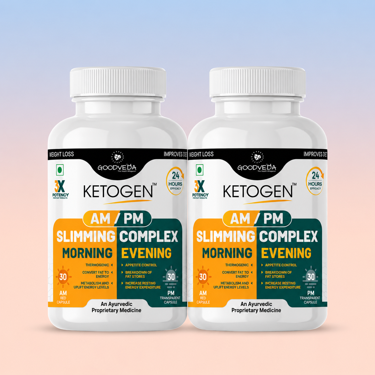Goodveda AM/PM Slimming Complex - Your 24-Hour Weight Loss Solution