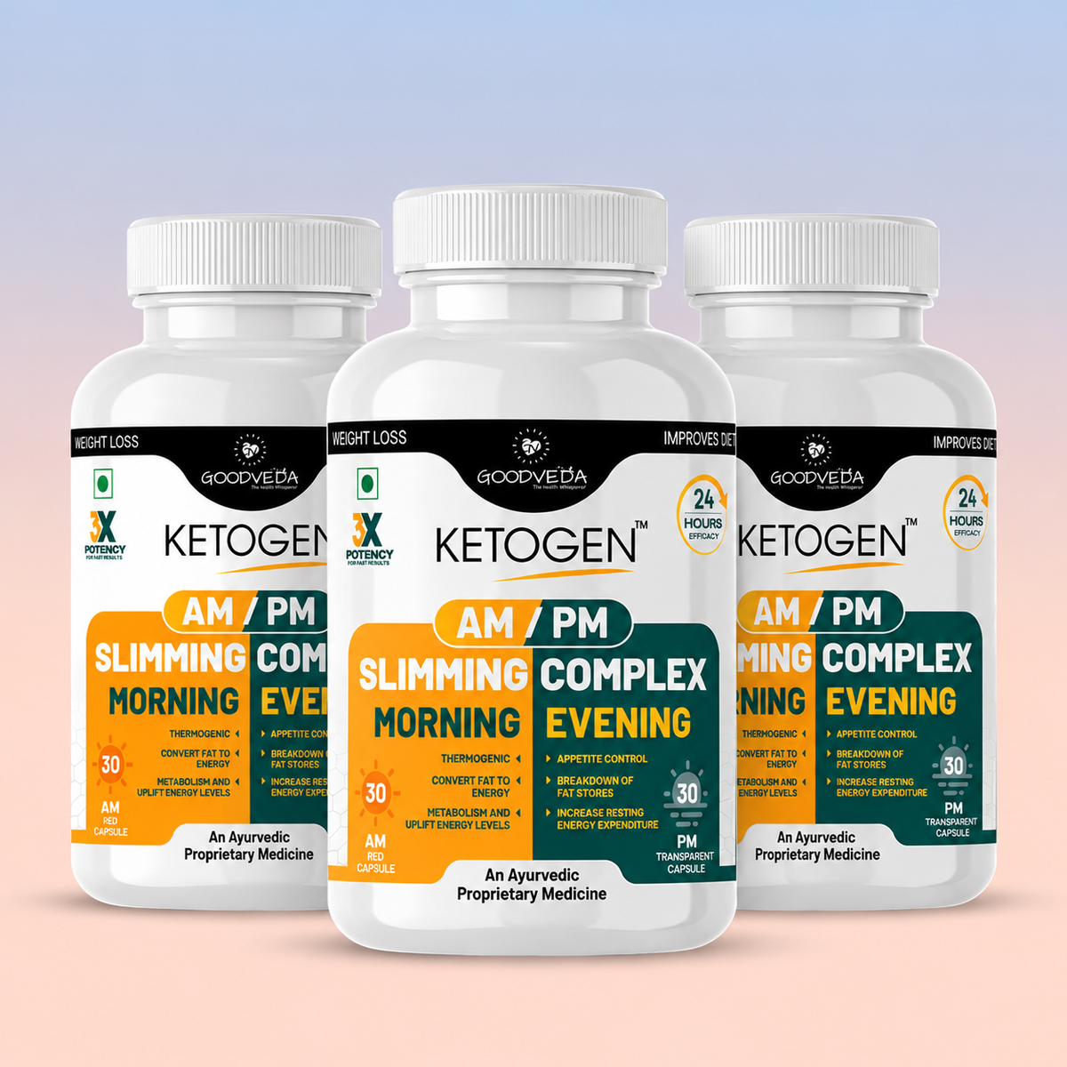 Goodveda AM/PM Slimming Complex - Your 24-Hour Weight Loss Solution