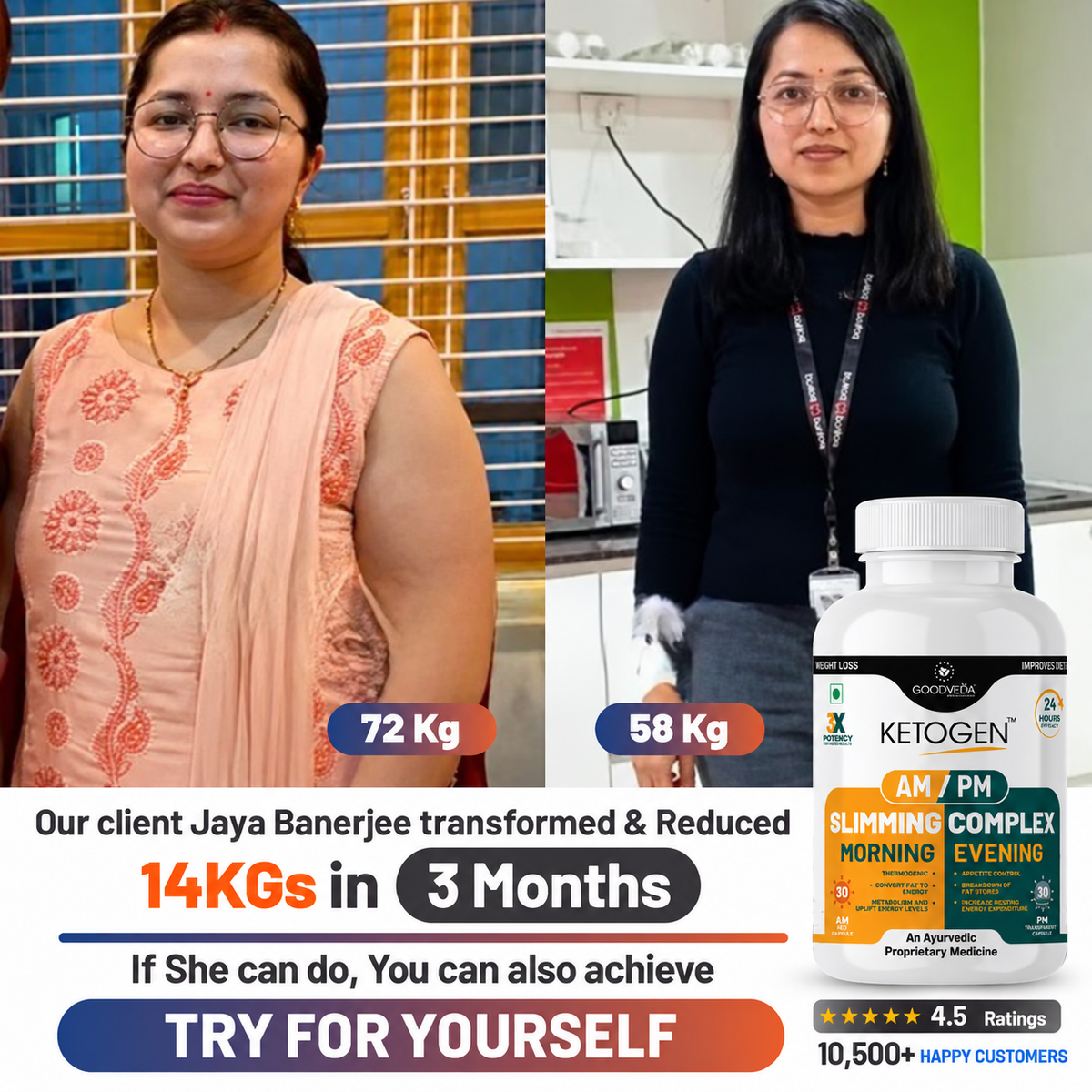 Goodveda AM/PM Slimming Complex - Your 24-Hour Weight Loss Solution