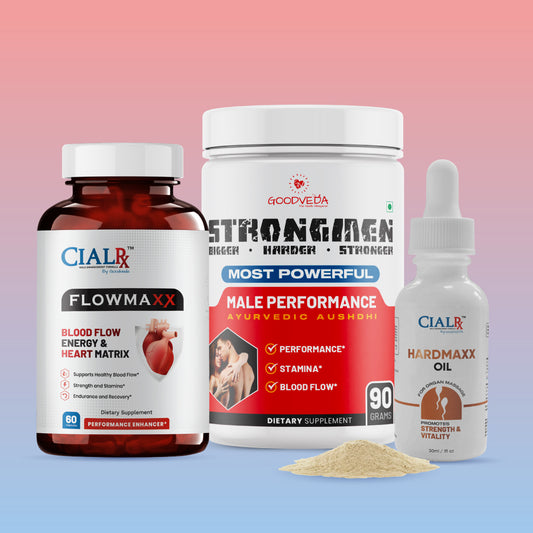 Strongmen +Flowmaxx+ Hard Max Oil  Kit for Longer & Stronger Erection